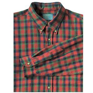 Men's Red Tartan/Plaid Shirt by Sir Pendelton